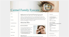 Desktop Screenshot of carmelfamilyeyecare.com