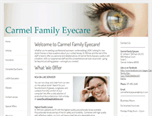 Tablet Screenshot of carmelfamilyeyecare.com